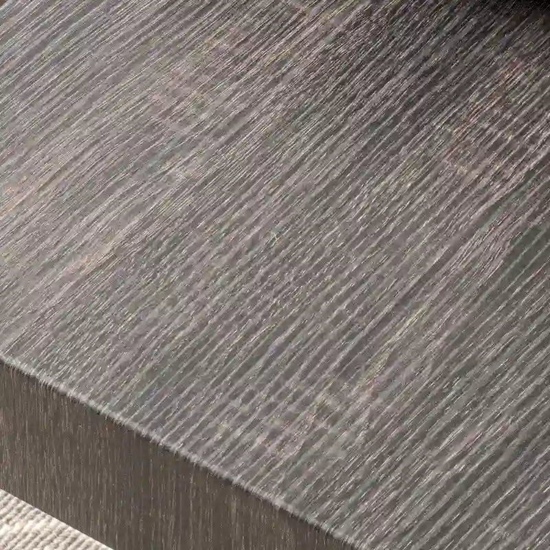 Rotating Three-Tier Black Oak Wood Coffee Table