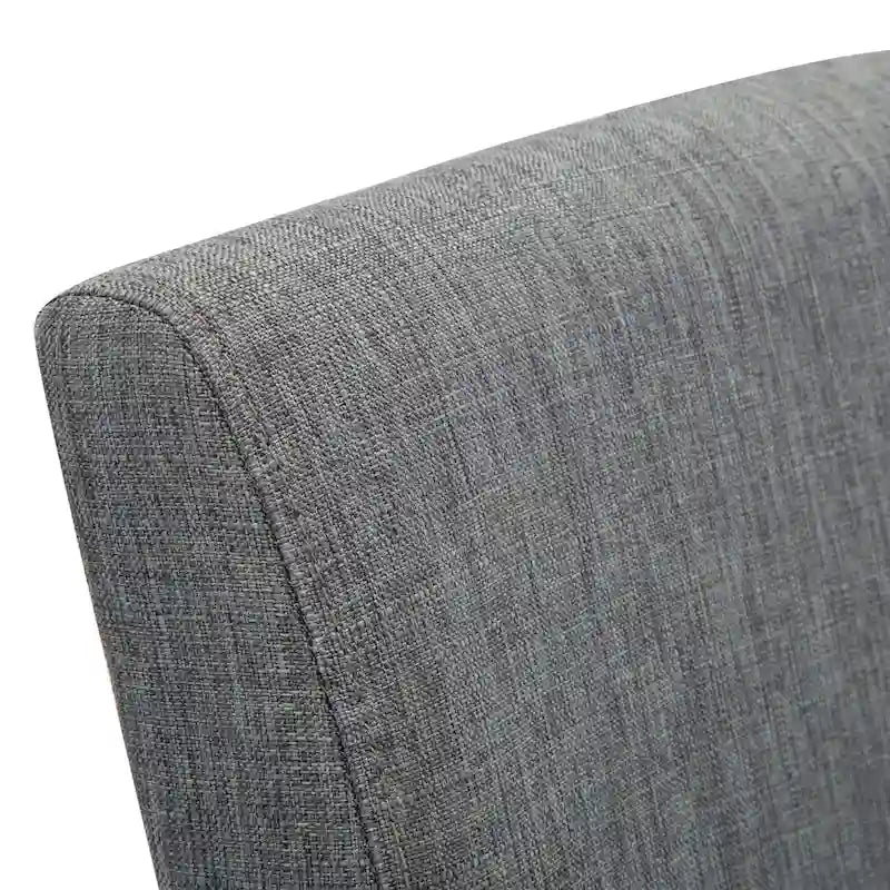 Upholstered Parsons Dining Chair with Solid Wood Legs, Grey or Black