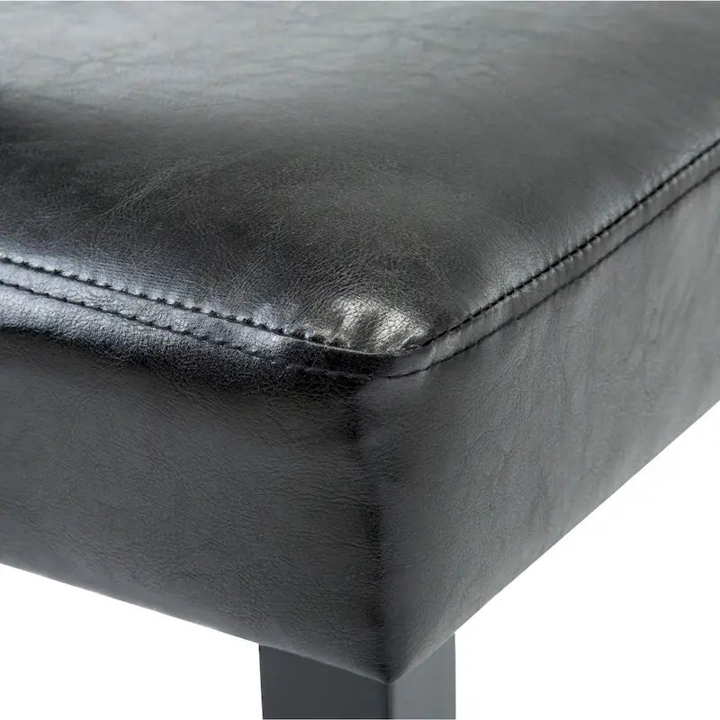 Upholstered Parsons Dining Chair with Solid Wood Legs, Grey or Black