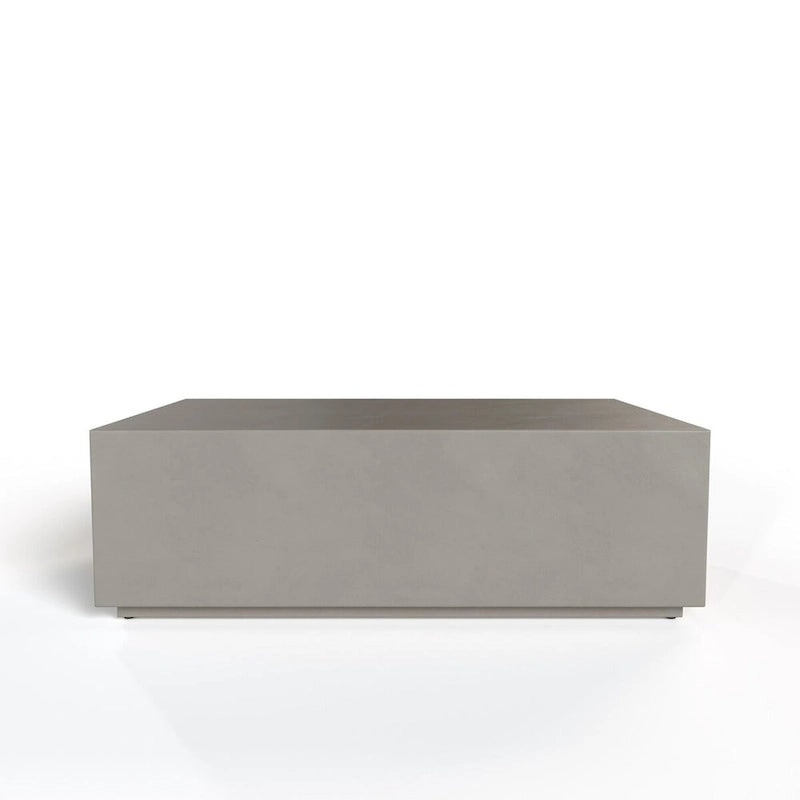 Rectangular Concrete Block Coffee Table Dark Grey Outdoor Indoor
